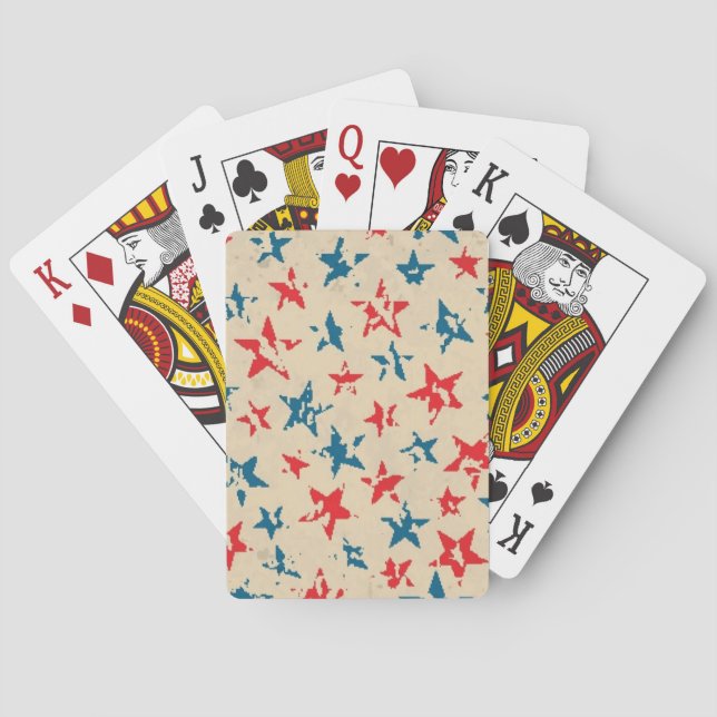 Pattern for 4th of July Playing Cards (Back)