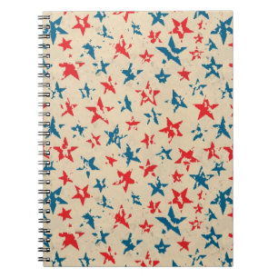 Pattern for 4th of July Spiral Notebook