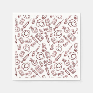 Pattern for medical Professions Napkin