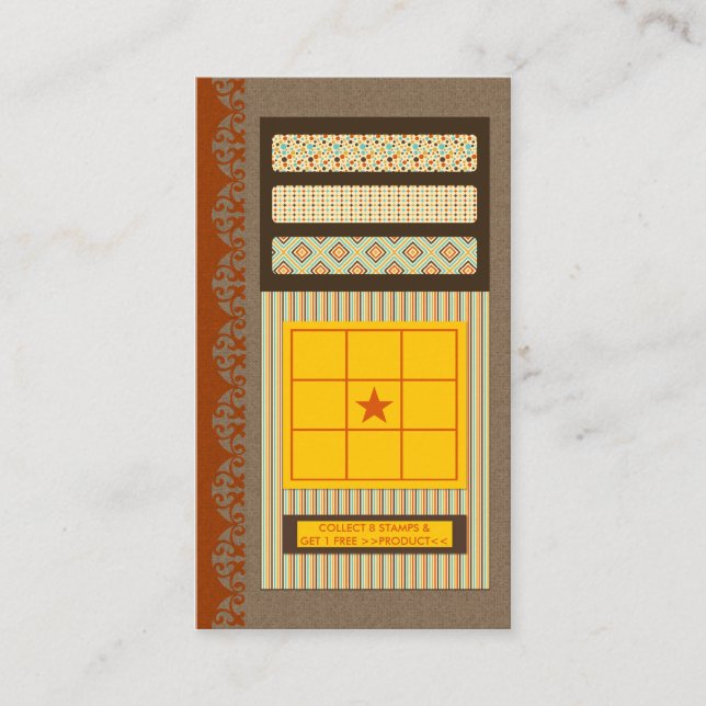 pattern frequent buyer card (Front)