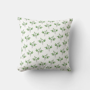 Pattern from bamboo twigs cushion
