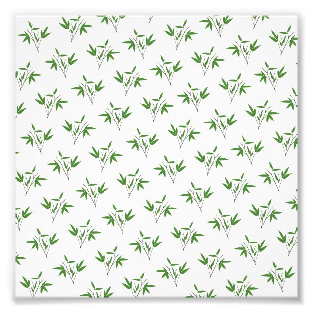 Pattern from bamboo twigs photo print (Front)
