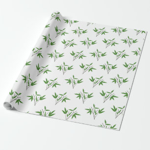 Pattern from bamboo twigs wrapping paper