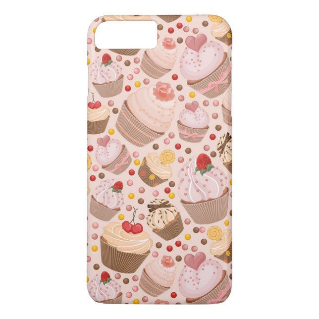 Pattern from celebratory cupcakes Case-Mate iPhone case (Back)