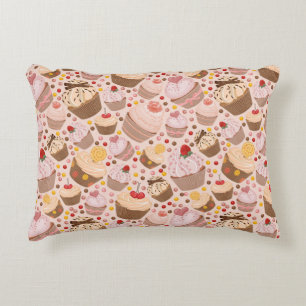 Pattern from celebratory cupcakes decorative cushion