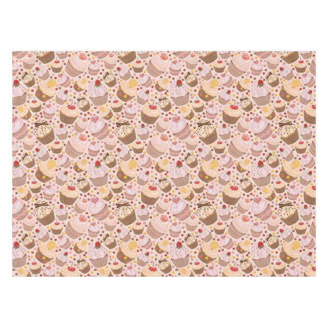 Pattern from celebratory cupcakes tablecloth (Front (Horizontal))