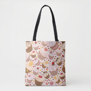 Pattern from celebratory cupcakes tote bag