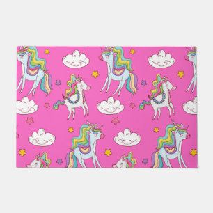 Pattern Funny Unicorn Cute Doormat