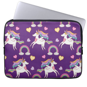 Pattern Funny Unicorn Magic Horse Cute Laptop Sleeve