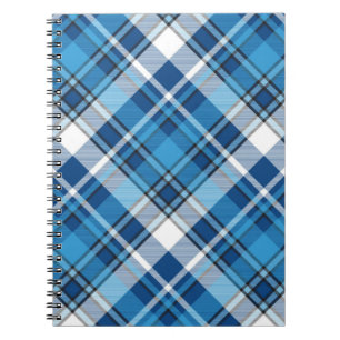 Pattern Geometric Vintage Trendy Blue Notebook