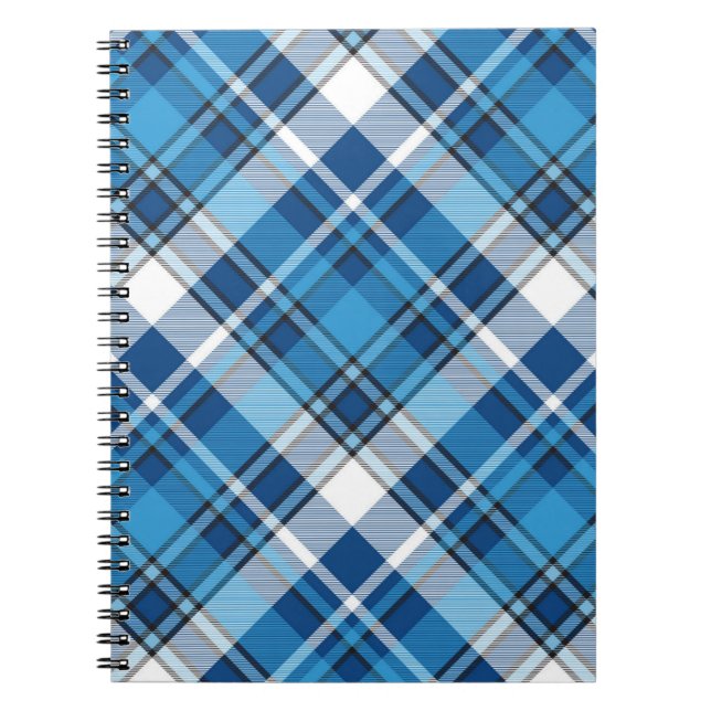 Pattern Geometric Vintage Trendy Blue          Notebook (Front)