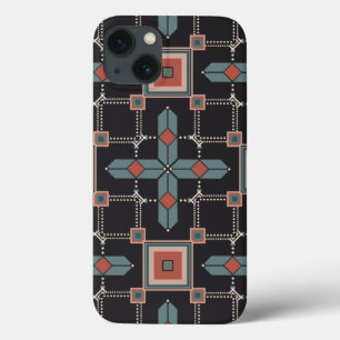 Pattern Geometric Vintage Trendy iPhone 13 Case