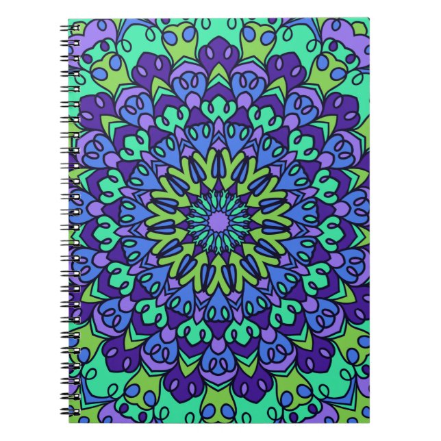 Pattern Geometric Vintage Trendy Cute       Notebook (Front)