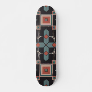Pattern Geometric Vintage Trendy Skateboard