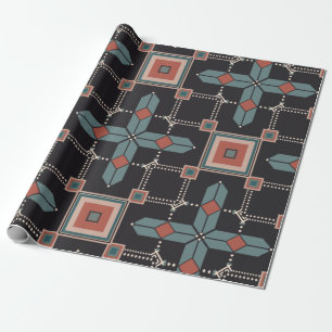 Pattern Geometric Vintage Trendy Wrapping Paper