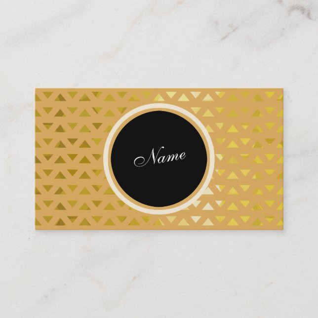 Pattern Gold Business Card (Front)