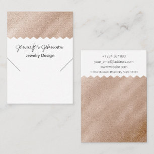Pattern Gold Foil Necklace Display Card