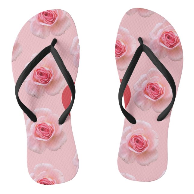 Pattern Happy Valentine`s Day 2024 Background    Jandals (Footbed)