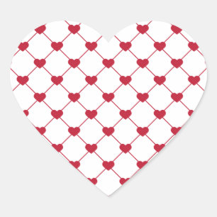Pattern/Hearts Heart Sticker