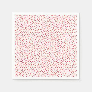 Pattern Hearts Valentine's Day Napkin