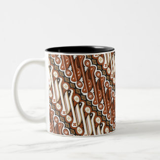 Pattern Indonesian batik  Two-Tone Coffee Mug
