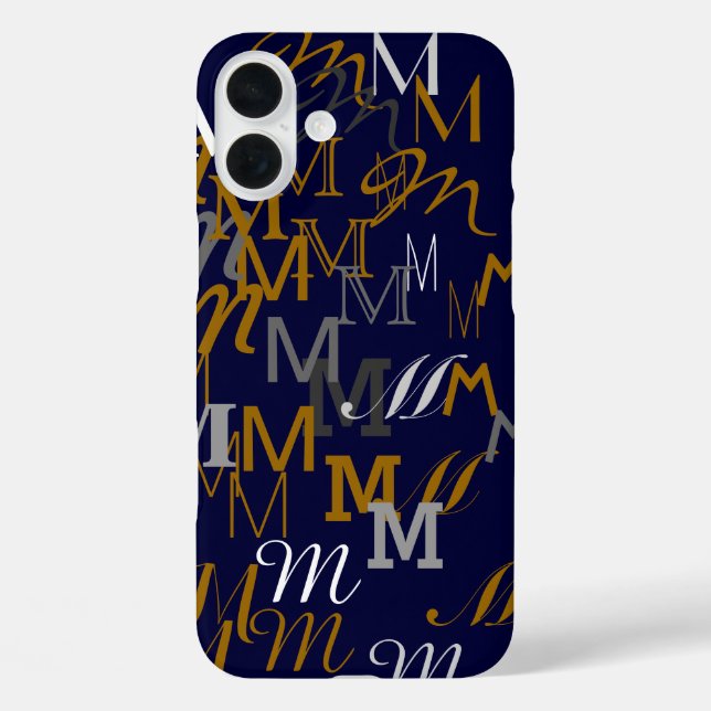 pattern initial name Case-Mate iPhone case (Back)