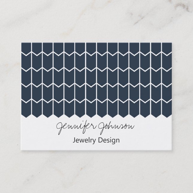 Pattern Jewellery Design Business Card (Front)
