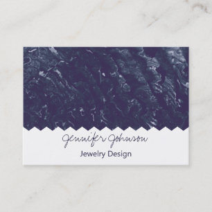 Pattern Jewellery Design Marble Business Card