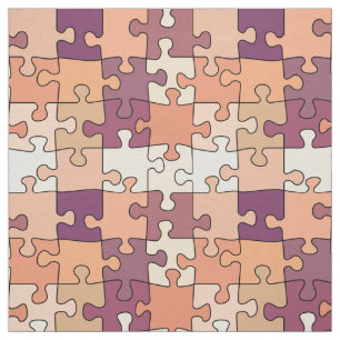 Pattern jigsaw puzzle 70s colours fabric