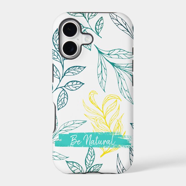 Pattern leaves foliage iPhone case (Back)