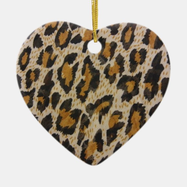 Pattern -- Leopard Ceramic Tree Decoration (Front)