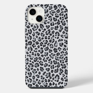 Pattern Leopard Print Gray iPhone 14 Plus Case