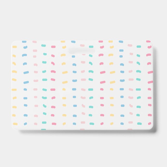 Pattern lines ID badge (Front)