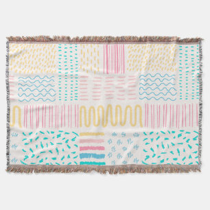 Pattern lines throw blanket
