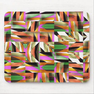 Pattern made of Abstract colour tiles Mouse Pad