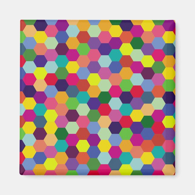 Pattern Modern Colorful- Fashion spring hipster Magnet (Front)