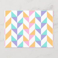 Pattern Modern Colourful- Fashion spring geometric