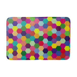 Pattern Modern Colourful- Fashion spring hipster   Bath Mat