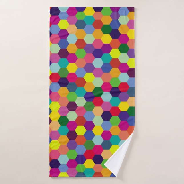 Pattern Modern Colourful- Fashion spring hipster   Bath Towel (Bath Towel)