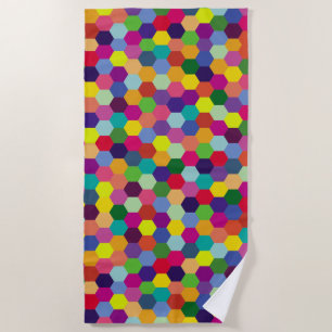 Pattern Modern Colourful- Fashion spring hipster   Beach Towel