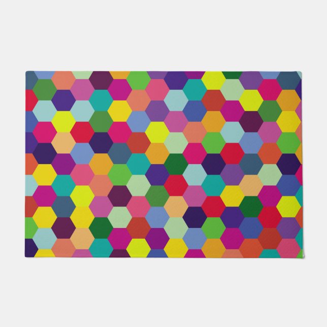 Pattern Modern Colourful- Fashion spring hipster  Doormat (Front)
