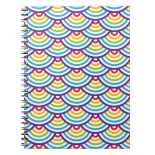 Pattern Modern Stylish Geometric Vintage Notebook