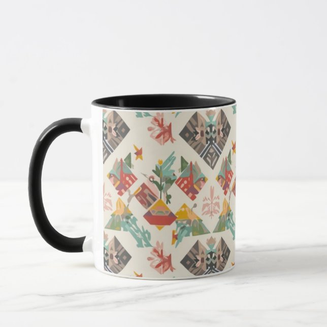  pattern mug cup (Left)