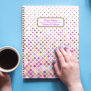 Pattern multicolor squares Notebooks