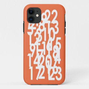 pattern numbers iPhone 11 case
