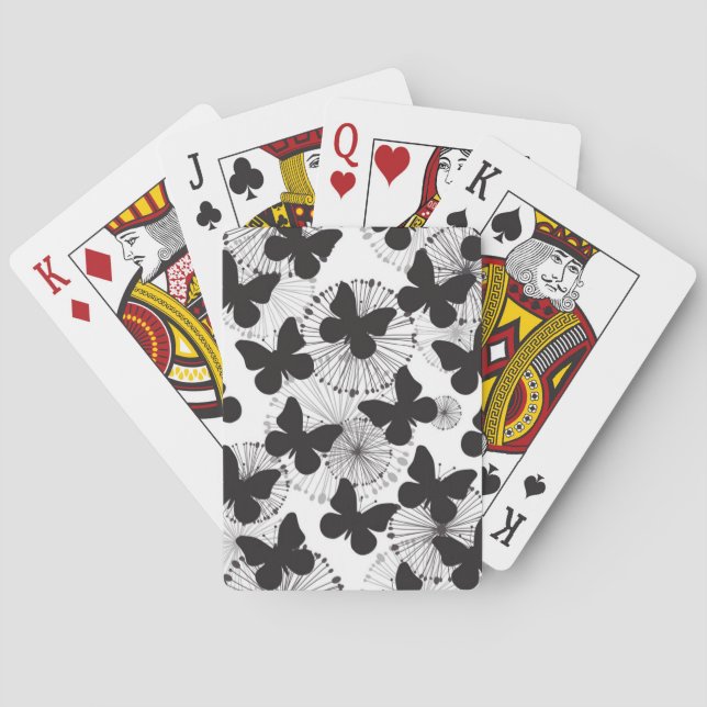 pattern of a butterfly playing cards (Back)