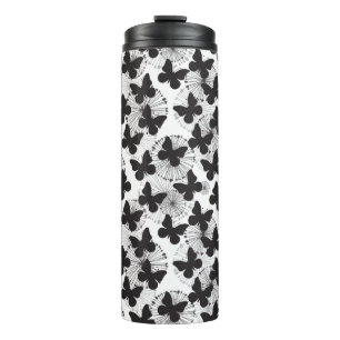 pattern of a butterfly thermal tumbler
