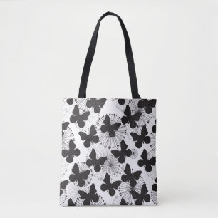 pattern of a butterfly tote bag