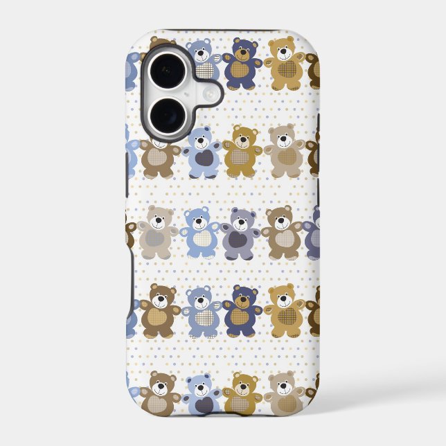 pattern of a toy teddy bear (Back)