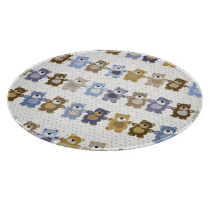 pattern of a toy teddy bear cutting board